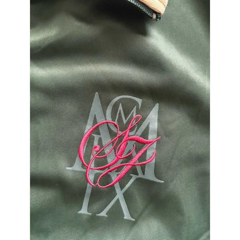 Sean John Olive Green Full Zip Track Jacket Size Men's XL